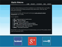 Tablet Screenshot of martin.matuna.cz